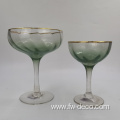 custom spraying colored gin glass cup set